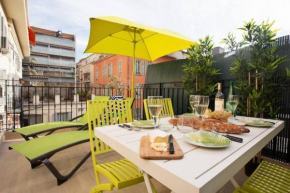 F2 TERRASSE, MODERNE, HYPER CENTRE, CLIM, ASCENSEUR- dubouchage